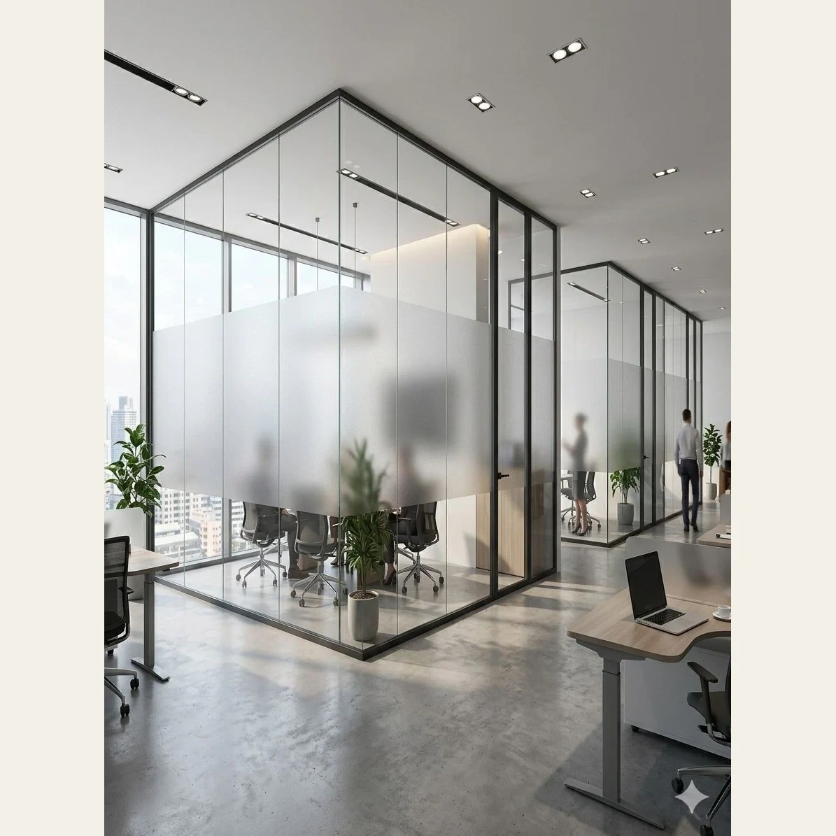Esmerilado Electroestàtico Para Vidrios, Ventanas 0,6x5m - Gris
