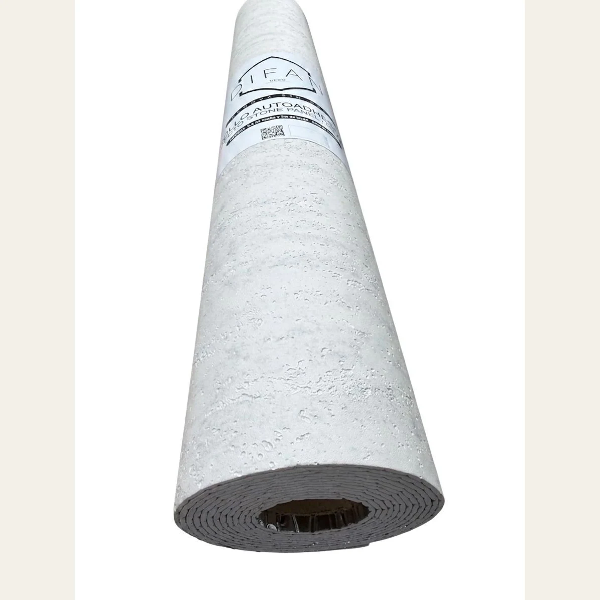 Rollo Piedra Flexible Autoadhesiva Tiza - Simil Cemento 0.60 X3 Mts · Producto
