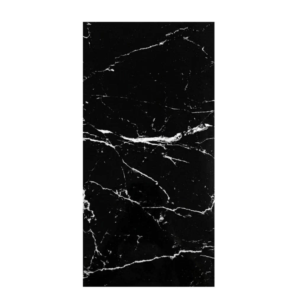 Placas Autoadhesivas Simil Marmol 30x60cm Negro X4