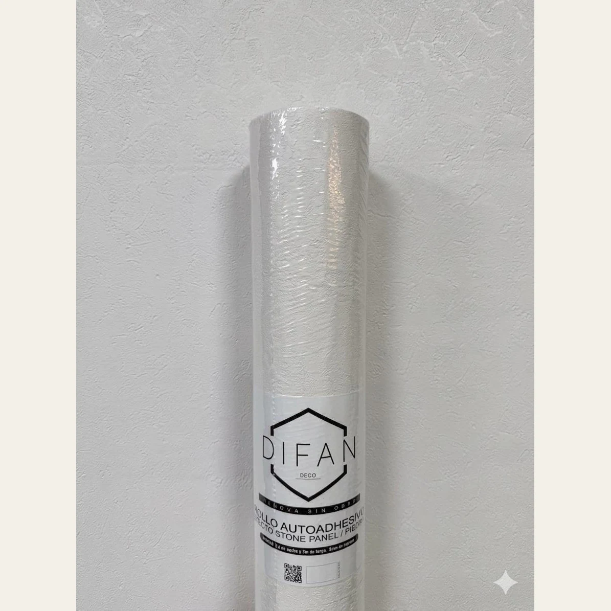 Rollo Piedra Flexible Autoadhesiva Blanco - Rugoso 0.60 X3 Mts · Producto