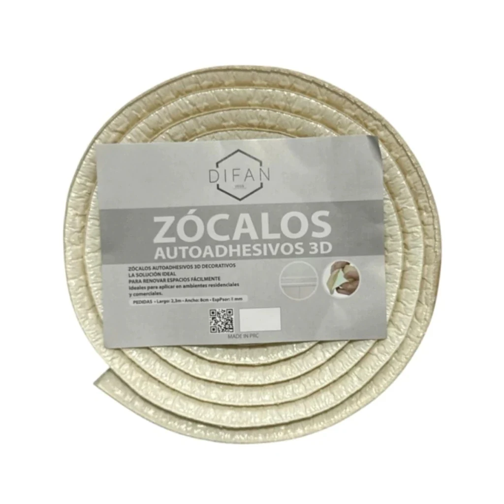 Zócalo autoadhesivo · 8 cm × 2,30 m