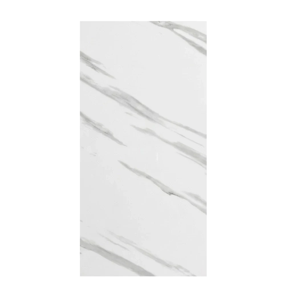 Placas Autoadhesivas Simil Marmol 30x60cm Blanco X4